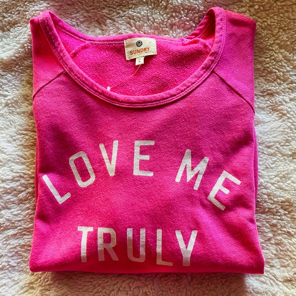 Sundry Love me truly sweatshirt
